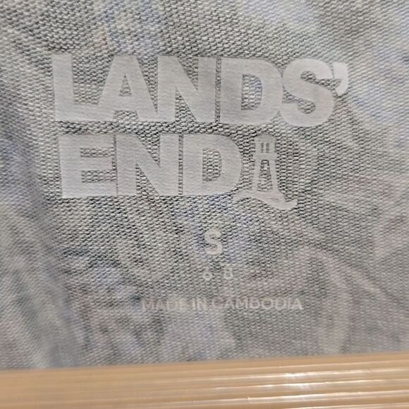 Lands End Modal Floral Dress Front Twist Size Small Tradwife Modest Knee Length - Picture 4 of 11